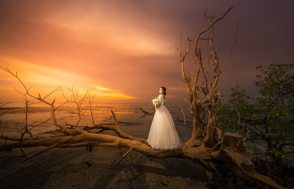 Photograph Pore Ooi Brides Alone on One Eyeland