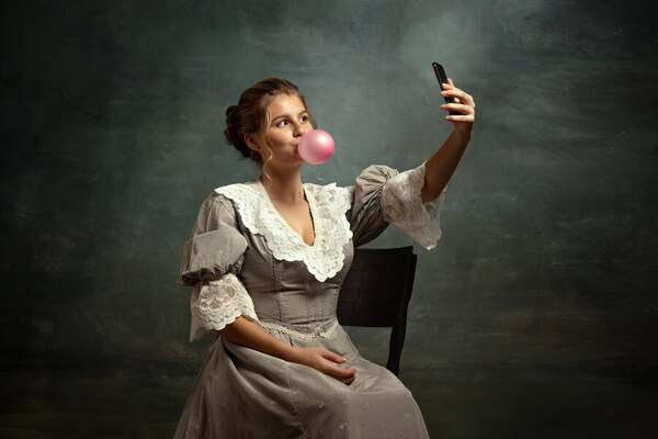 Photograph Lustre Photoproduction Portrait on One Eyeland