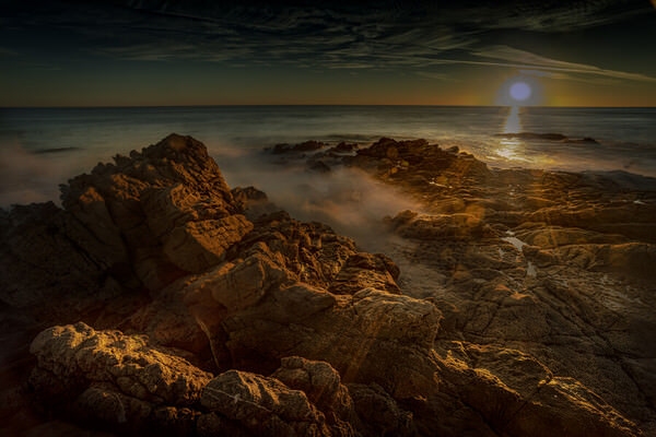 Photograph Steve Hammond Sunset At Leo Carillo Malibu on One Eyeland