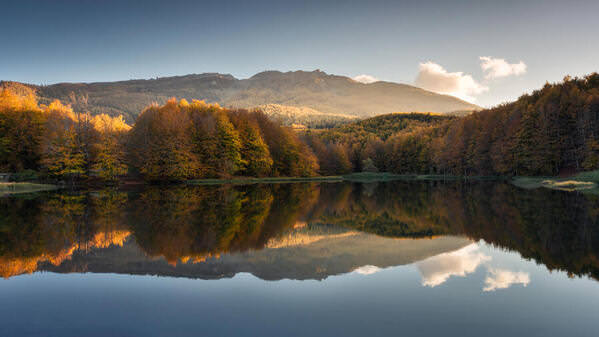 Photograph Giovanni Laudicina Autumn At Lake Pranda on One Eyeland