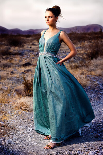 Photograph Michael Wylot Anna Green Dress on One Eyeland