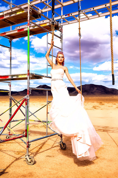 Photograph Michael Wylot Swinging Pink Dress on One Eyeland
