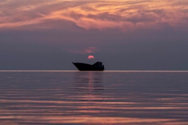 Photograph Zahra Nouri Sunset Ship on One Eyeland