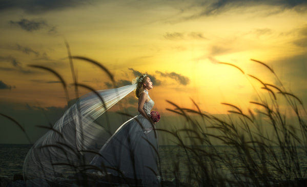 Photograph Pore Ooi Brides Alone on One Eyeland