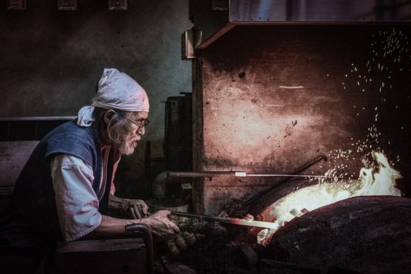 Photograph Kazuyuki Toriumi Swordsmith on One Eyeland