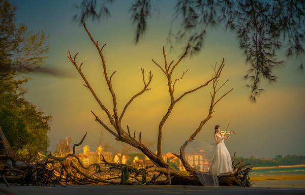 Photograph Pore Ooi Brides Alone on One Eyeland