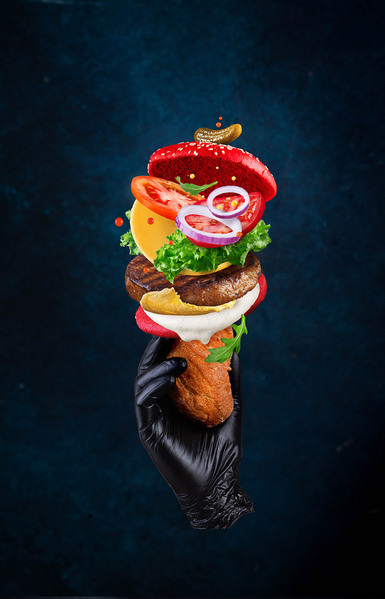 Photograph David Fedulov Red Burger on One Eyeland