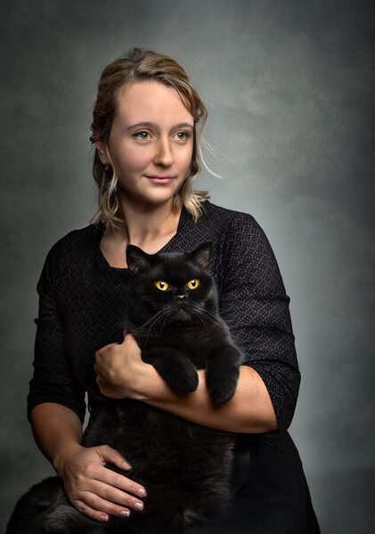 Photograph Kat De Laet Girl And Her Cat on One Eyeland