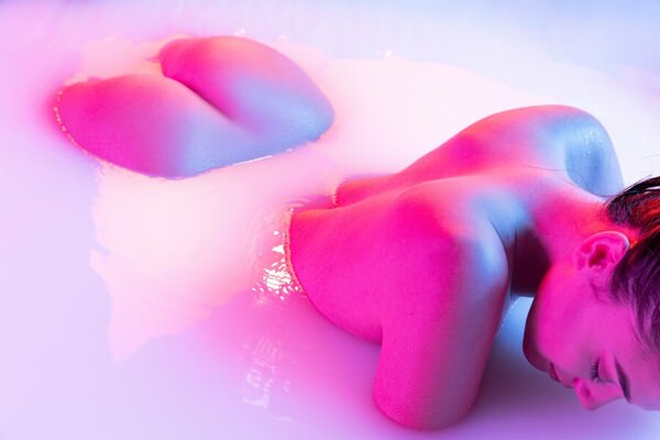 Photograph Lustre Photoproduction Body on One Eyeland