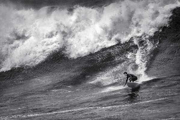 Photograph Steve Turner Storm Surfer on One Eyeland
