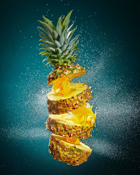 Photograph Matt Stark Juicy Fruit Pineapple on One Eyeland