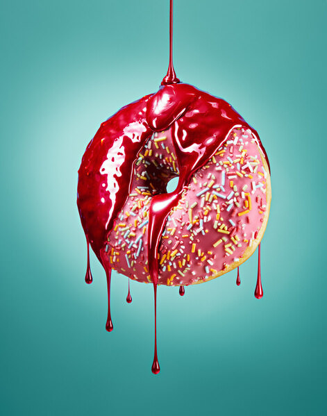 Photograph Matt Stark Flying Liquid Donut on One Eyeland