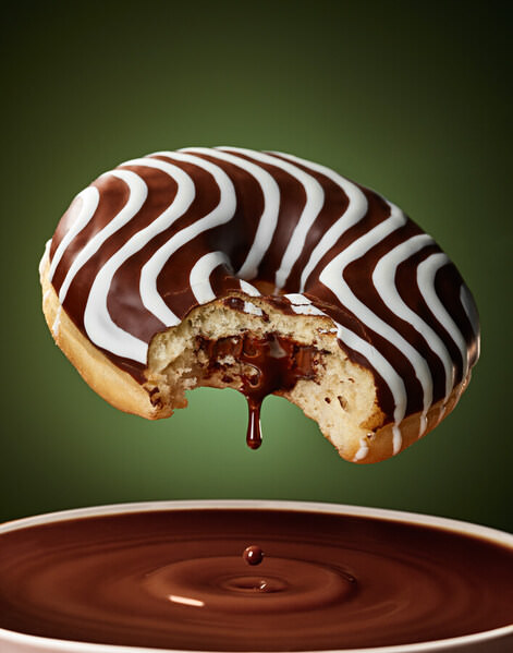 Photograph Matt Stark Donut And Chocolate Drop on One Eyeland