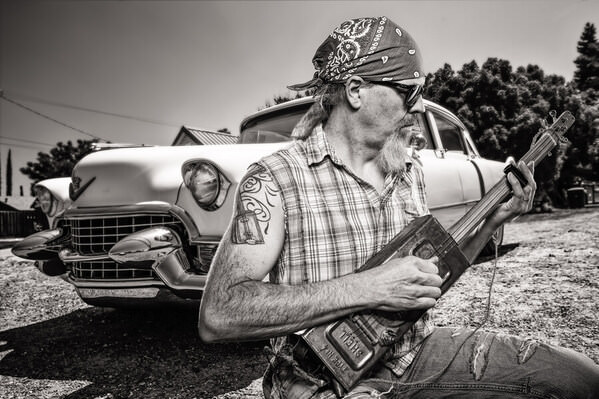 Photograph Claude Bossel Blaise The Old Blues Man on One Eyeland