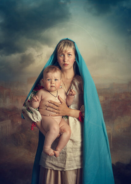 Photograph Svetlana Melik Nubarova Ukrainian Madonna on One Eyeland