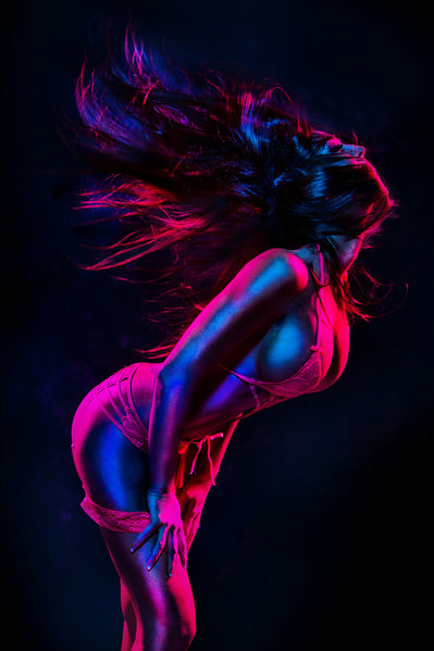 Photograph Amber Henry Neon Dancer on One Eyeland