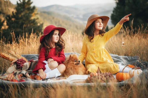 Photograph Ellie Rich Young Ladies With Puppy on One Eyeland
