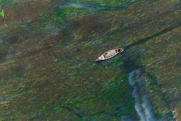 Photograph Sujon Adikary Travelling Through Algae River on One Eyeland