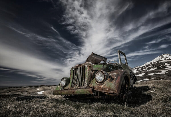 Photograph Bragi Ingibergsson Brin The Old Russian Jeep on One Eyeland