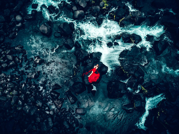 Photograph Ruslan Bolgov In The Stream Of Oxararfoss on One Eyeland