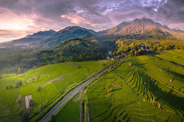Photograph Rahmad Himawan Indonesian Mountain Range Scenery on One Eyeland