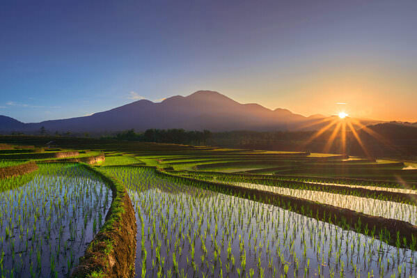 Photograph Rahmad Himawan Indonesian Mountain Range Scenery In The Morning on One Eyeland