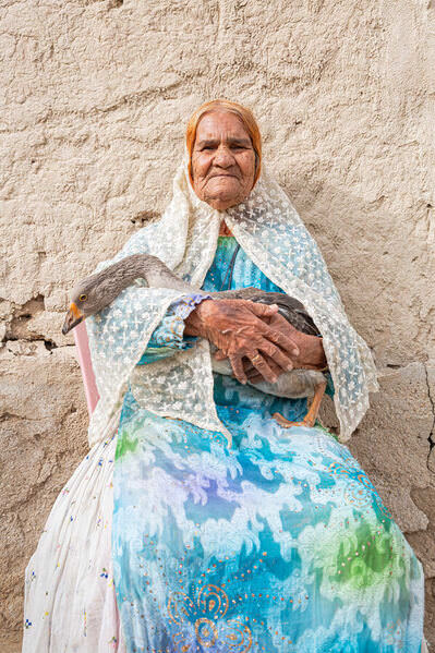 Photograph Ebrahim Rahiminezhad Woman And Bird on One Eyeland