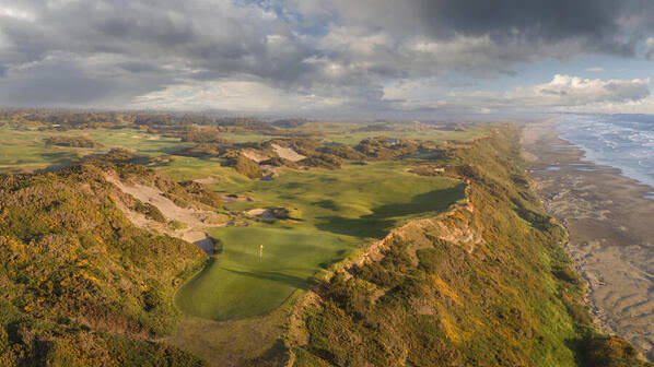 Photograph Bill Hornstein Pacific Dunes Golf Course on One Eyeland