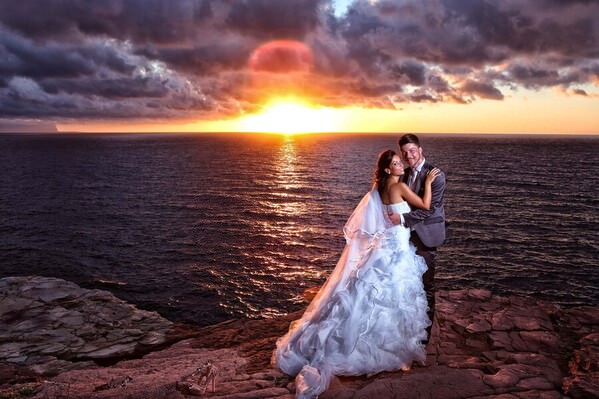 Photograph Vincenzo Di Liberto Tramonto A Cala Rossa Sicily Wedding Day on One Eyeland