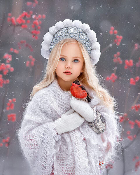 Photograph Elena Mikhailova Winter Wit Red on One Eyeland