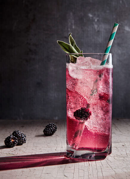 Photograph Powell Jordano Blackberry Sage Gin And Tonic on One Eyeland