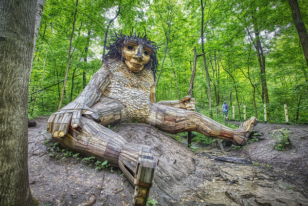 Photograph Larry Hamill Resting Troll on One Eyeland