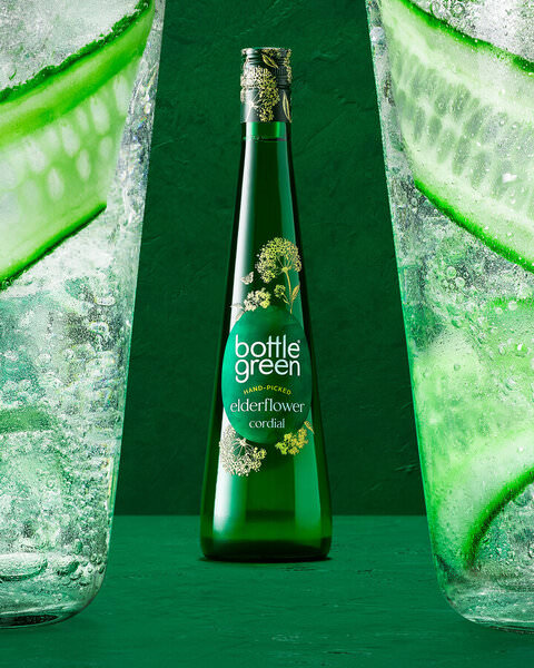 Photograph Tal Silverman Bottle Green Elderflower on One Eyeland