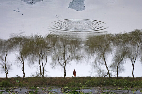 Photograph Chinmoy Biswas Inverted Reflection on One Eyeland