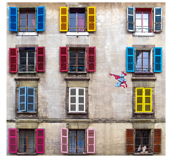 Photograph Satheesh Nair Windows Featuring Spiderman Geneva on One Eyeland