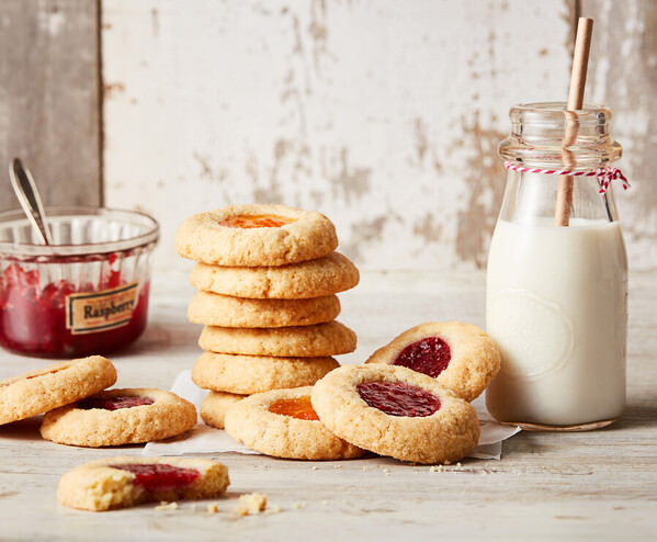 Photograph Powell Jordano Thumbprint Cookies And Milk on One Eyeland