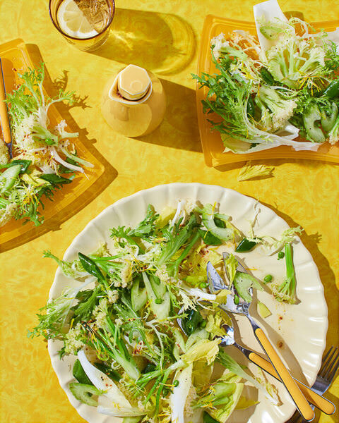 Photograph Powell Jordano Bitter Greens Salad on One Eyeland