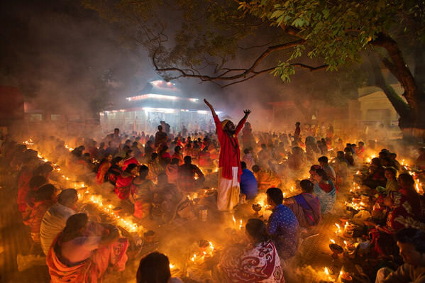 Photograph Azim Khan Ronnie Praying With Fire on One Eyeland
