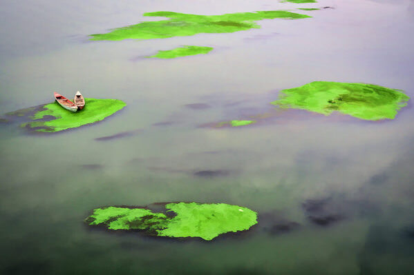 Photograph Hikmat Kherbat Alayashi Boats on One Eyeland