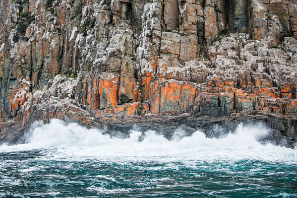 Photograph Satheesh Nair Waves On Painted Mountain Tasmania on One Eyeland