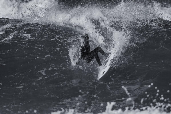Photograph Steve Turner Jake In Action on One Eyeland