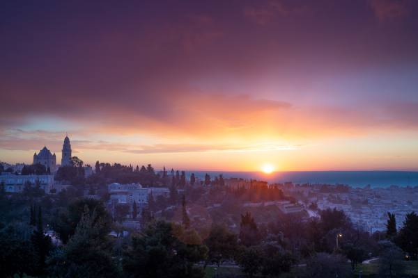 Photograph Joshua Smith Jerusalem Daybreak on One Eyeland