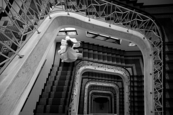 Photograph Nana Hank Stairs on One Eyeland