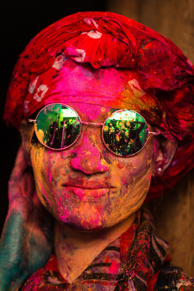 Photograph Azim Khan Ronnie Face Of Colors on One Eyeland