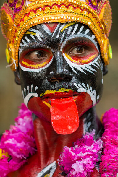 Photograph Azim Khan Ronnie Face Painting on One Eyeland