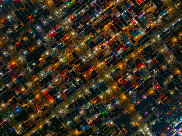 Photograph Azim Khan Ronnie Muslim Congregation Of Colourful Tents on One Eyeland