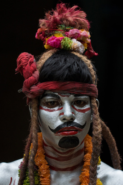 Photograph Azim Khan Ronnie Face Painting on One Eyeland