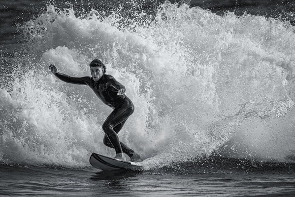 Photograph Steve Turner Riding The White on One Eyeland