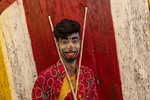 Photograph Azim Khan Ronnie Clown In The Circus on One Eyeland