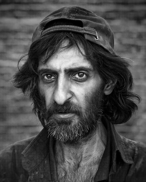 Photograph Mehdi Shirvani Poor Man Portrait on One Eyeland